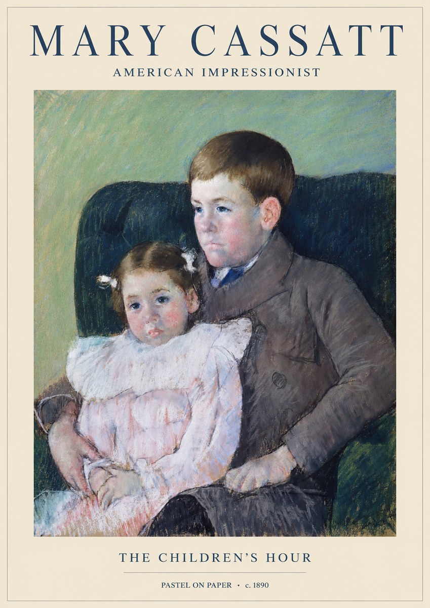 Mary Cassatt The Children's Hour No1 - Affiche