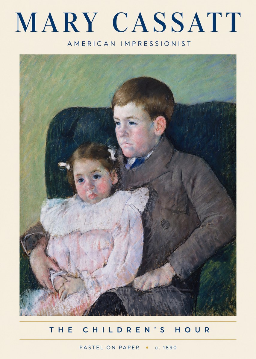 Mary Cassatt The Children's Hour No3 - Affiche