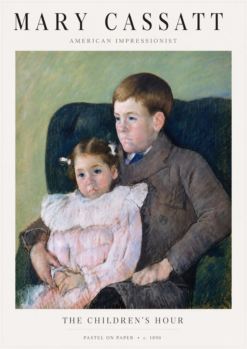 Mary Cassatt The Children's Hour No5 - Affiche