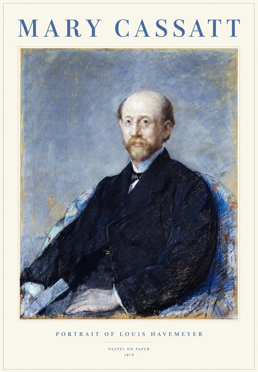 Mary Cassatt Portrait of Louis Havemeyer No1 - Affiche