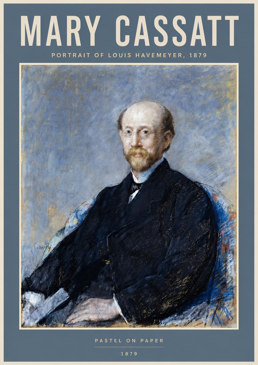 Mary Cassatt Portrait of Louis Havemeyer No4 - Affiche