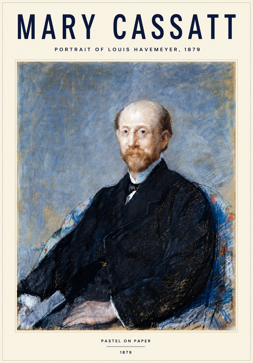Mary Cassatt Portrait of Louis Havemeyer No5 - Affiche