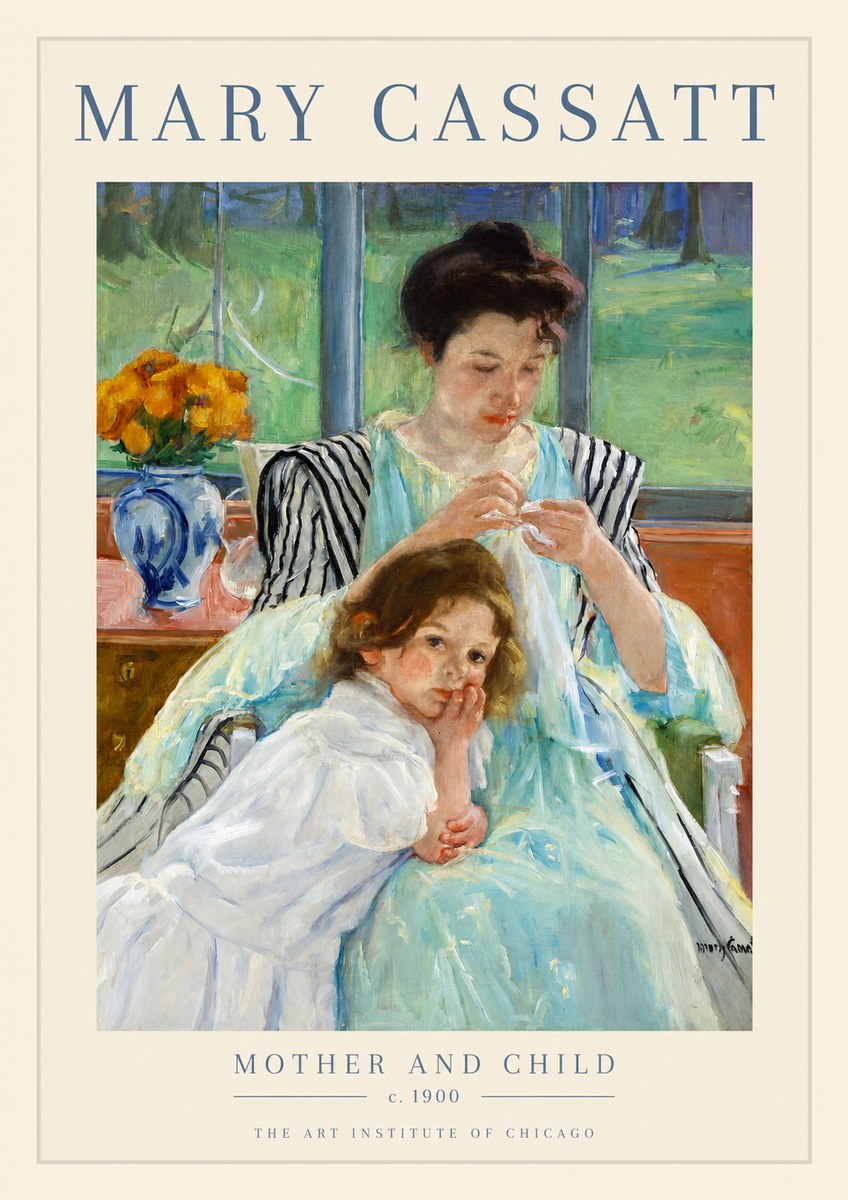 Mary Cassatt Mother and Child VII No1 - Affiche