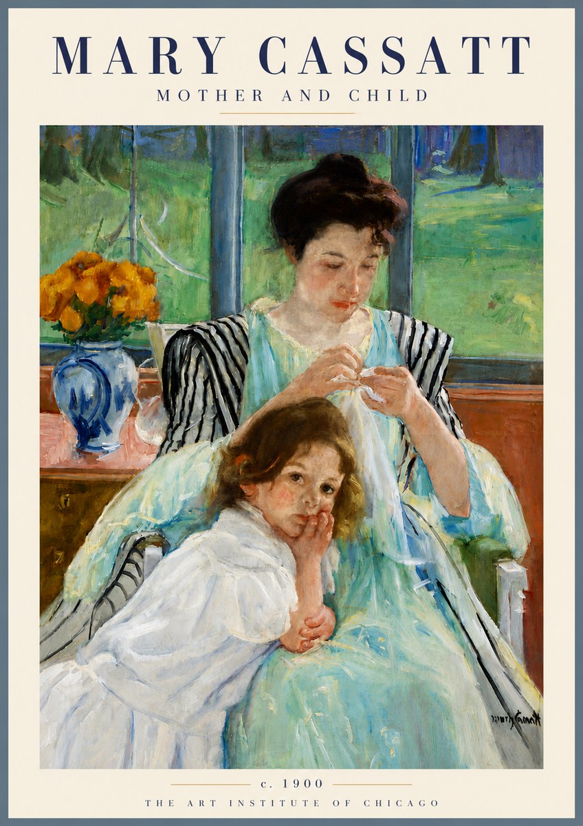 Mary Cassatt Mother and Child VII No6 - Affiche