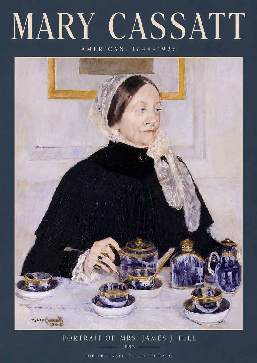 Mary Cassatt Portrait of Mrs. James J. Hill No6 - Affiche