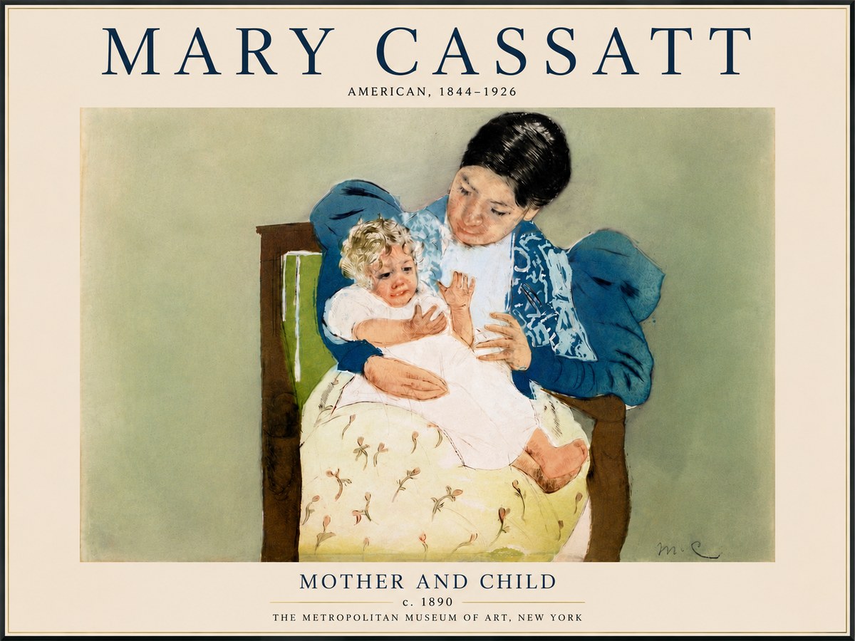 Mary Cassatt Mother and Child VIII No6 - Affiche