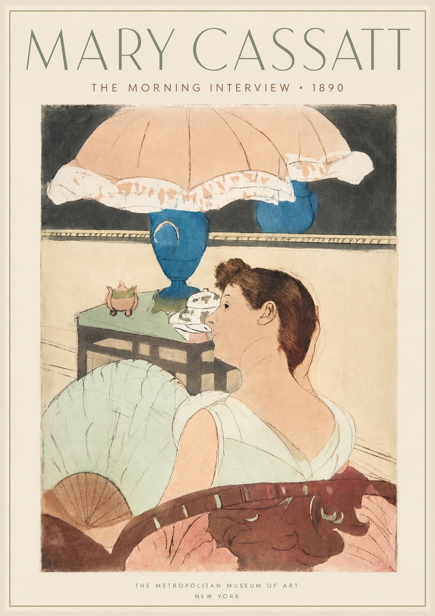 Mary Cassatt The Morning Interview No3 - Affiche
