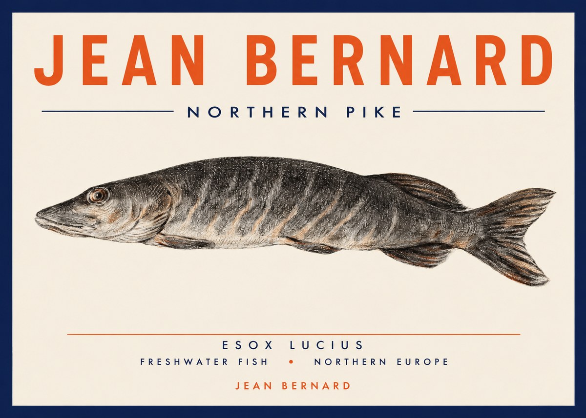 Jean Bernard Australian Lungfish No3 - Affiche