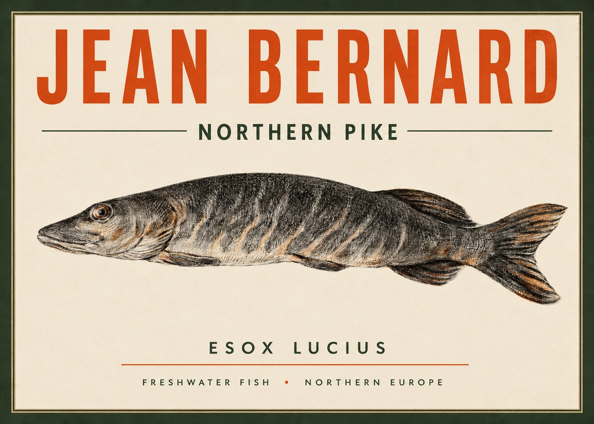 Jean Bernard Australian Lungfish No4 - Affiche