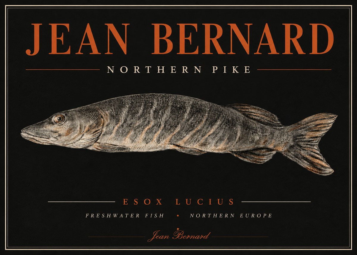 Jean Bernard Australian Lungfish No6 - Affiche