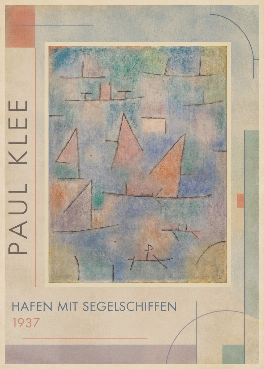 Paul Klee Hafen Mit Segelschiffen No1 - Affiche