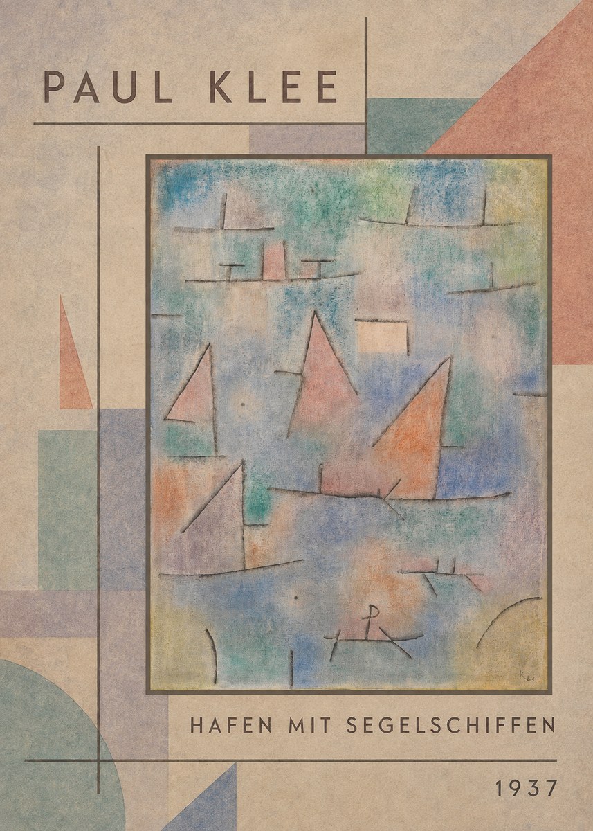 Paul Klee Hafen Mit Segelschiffen No2 - Affiche