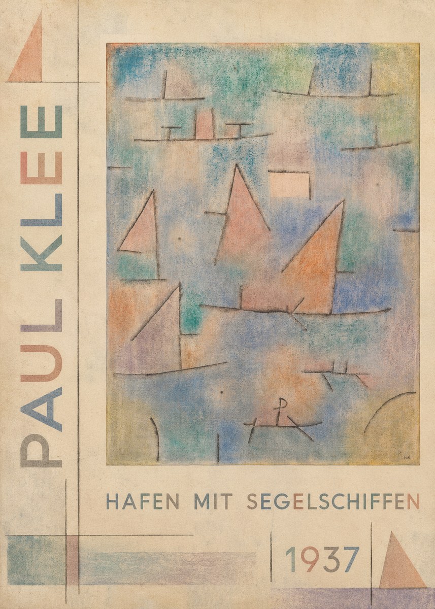 Paul Klee Hafen Mit Segelschiffen No5 - Affiche