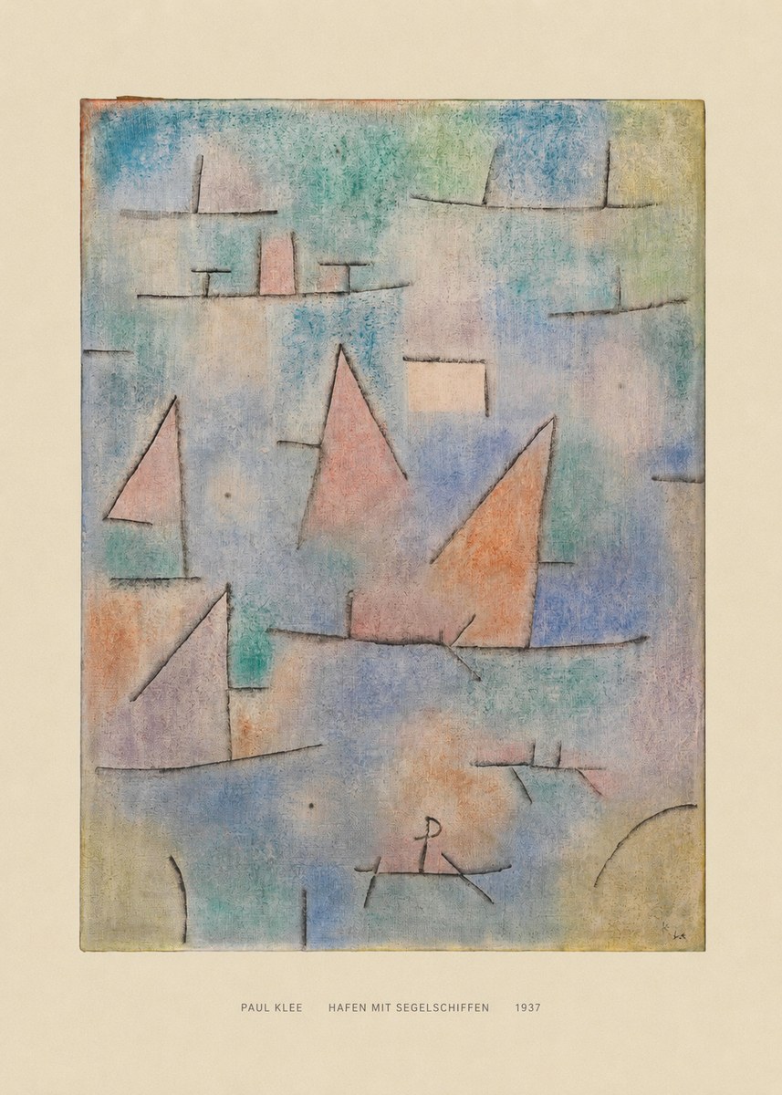 Paul Klee Hafen Mit Segelschiffen No6 - Affiche