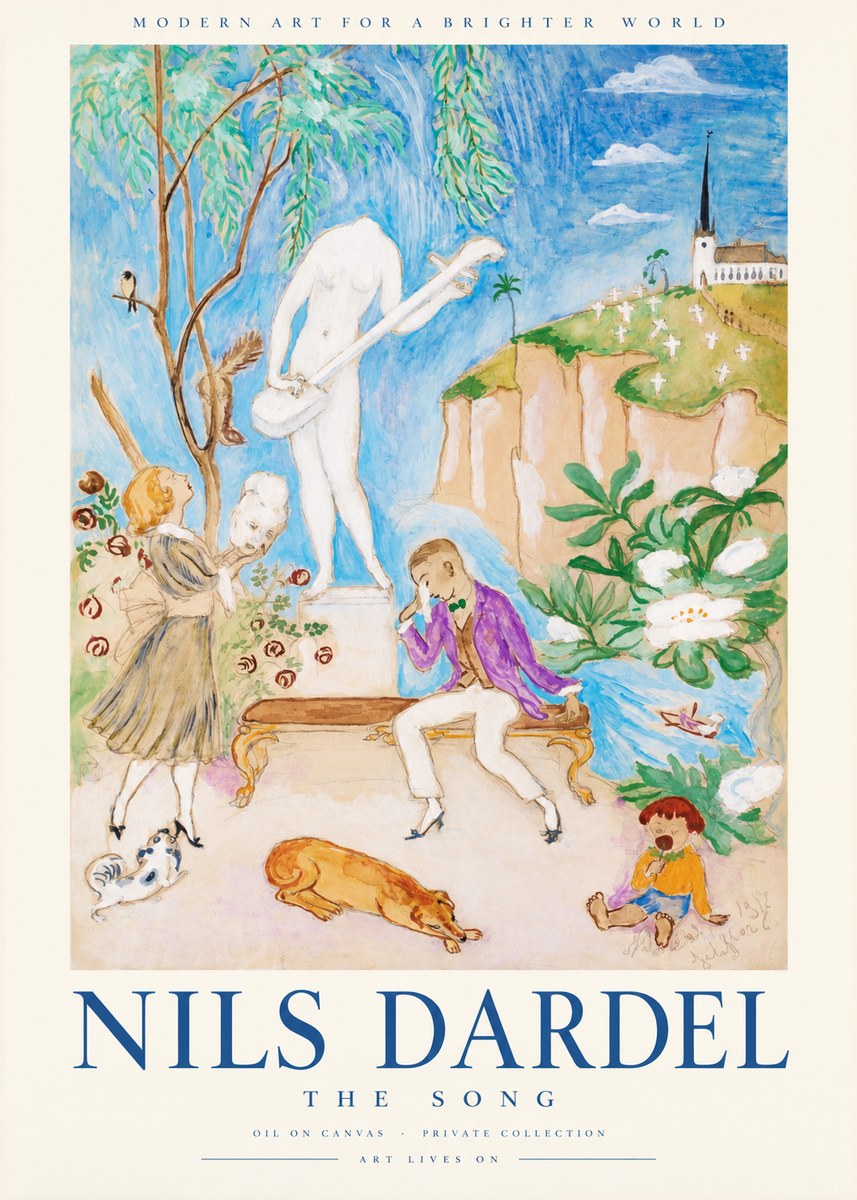 Nils Dardel The Song No1 - Affiche