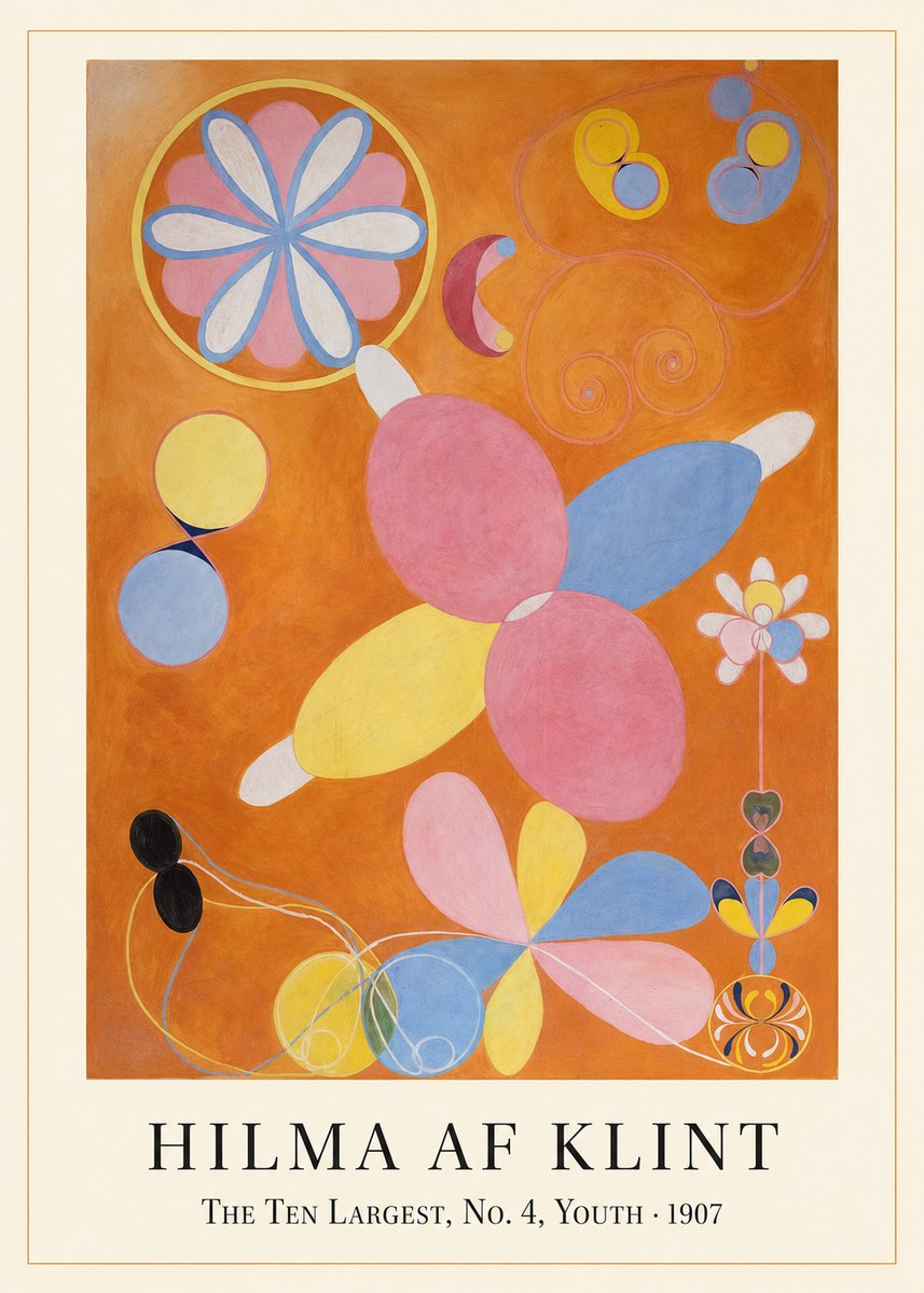 Hilma af Klint The Ten Largest, No. 4, Youth No1 - Affiche