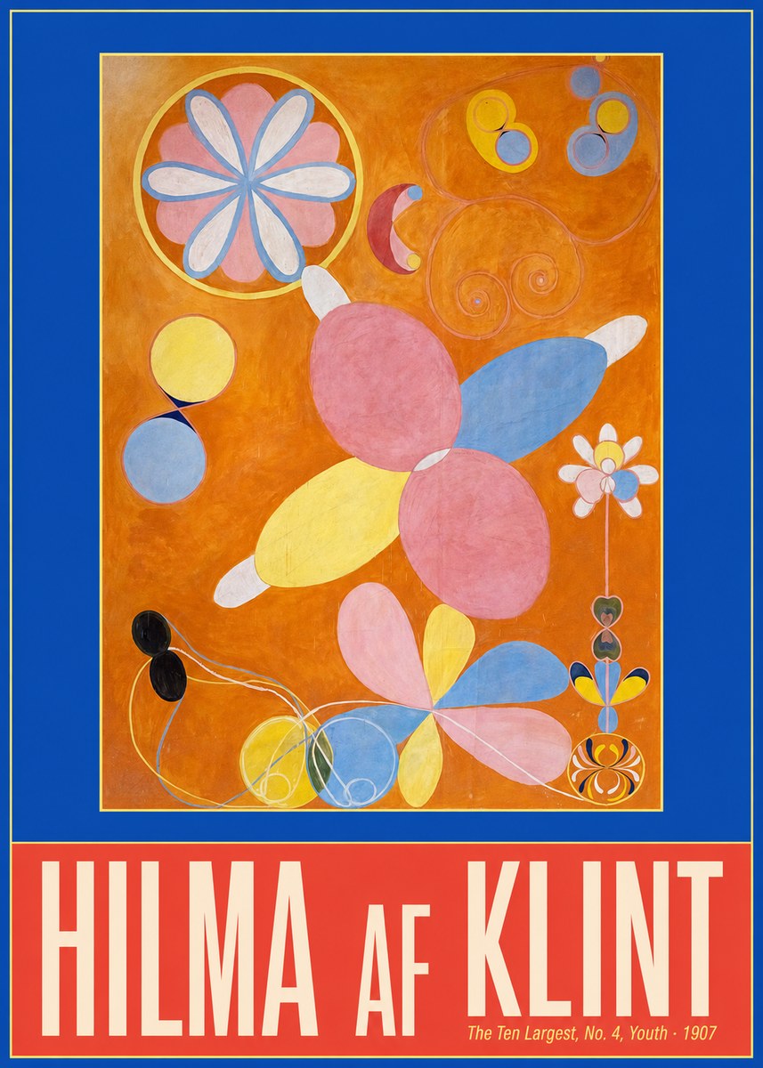 Hilma af Klint The Ten Largest, No. 4, Youth No2 - Affiche