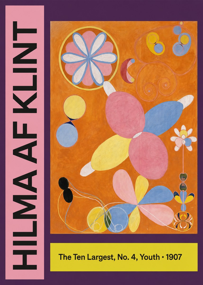Hilma af Klint The Ten Largest, No. 4, Youth No3 - Affiche