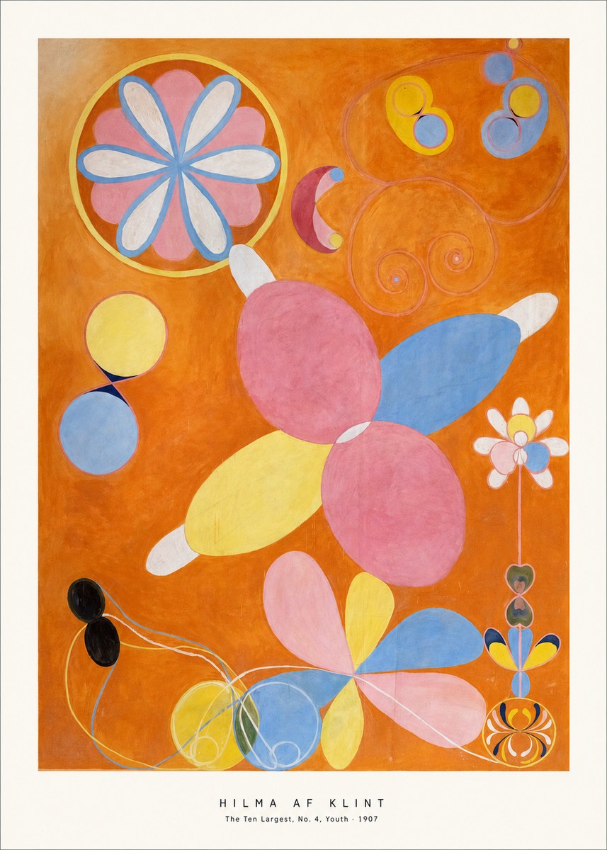 Hilma af Klint The Ten Largest, No. 4, Youth No6 - Affiche