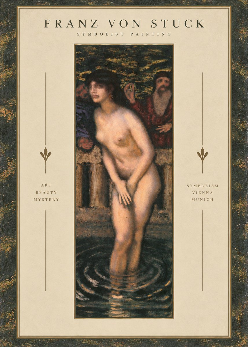 Franz von Stuck Susanna No4 - Affiche