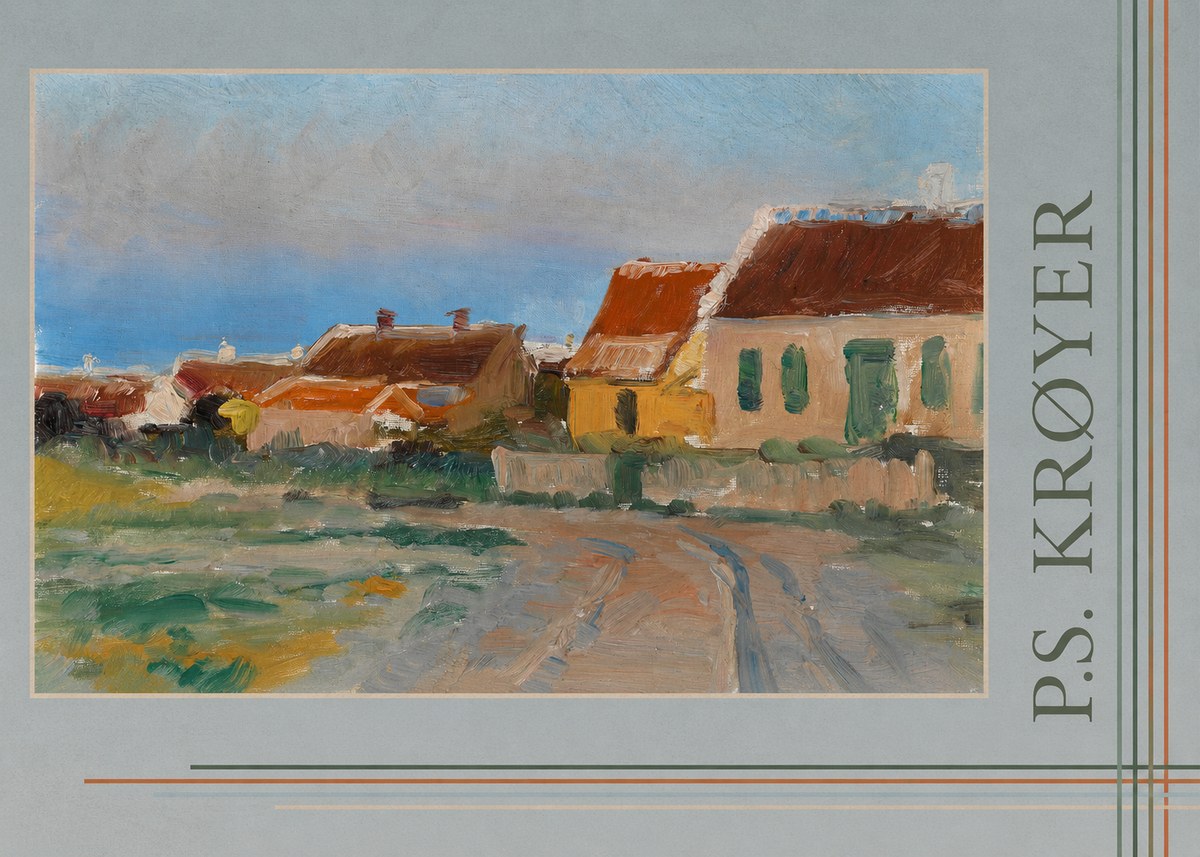 P.S. Krøyer Houses in Skagen No6 - Affiche