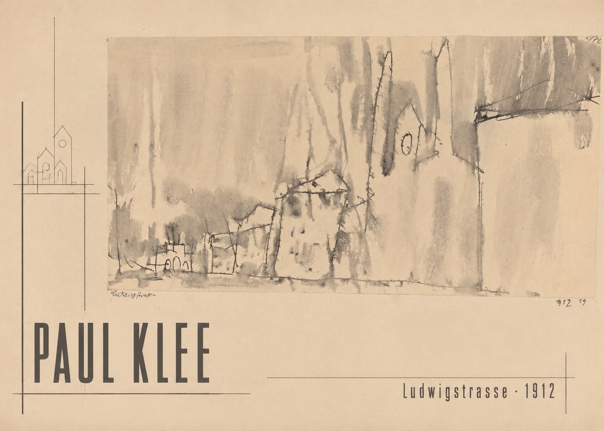 Paul Klee Ludwigstrasse No2 - Affiche
