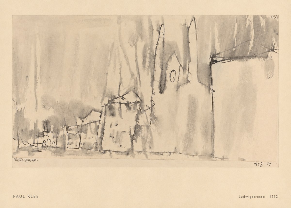 Paul Klee Ludwigstrasse No6 - Affiche