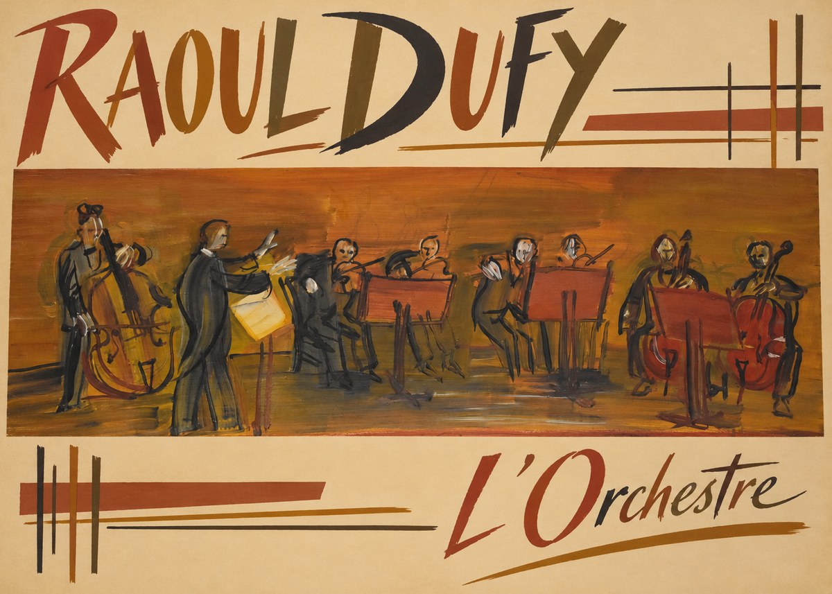 Raoul Dufy L'orchestre No2 - Affiche