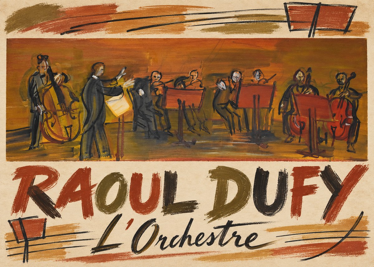 Raoul Dufy L'orchestre No3 - Affiche