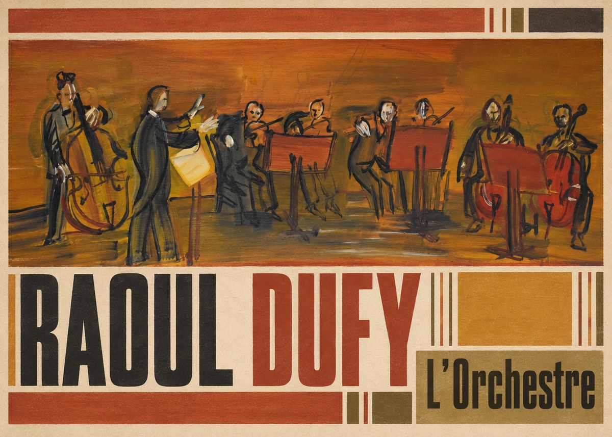 Raoul Dufy L'orchestre No4 - Affiche
