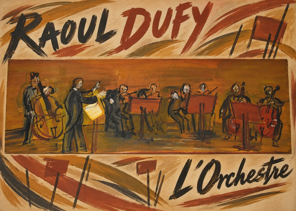 Raoul Dufy L'orchestre No5 - Affiche