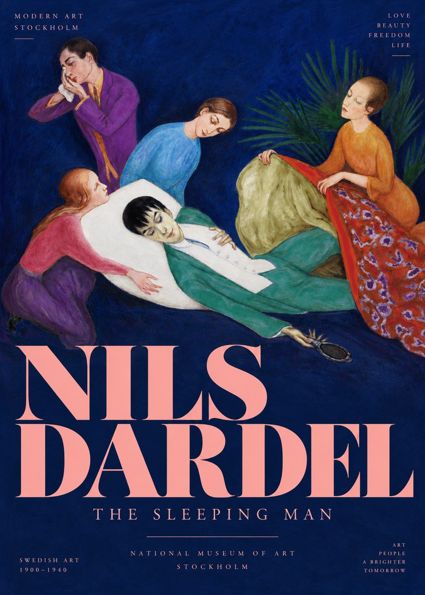 Nils Dardel The Sleeping Man No4 - Affiche