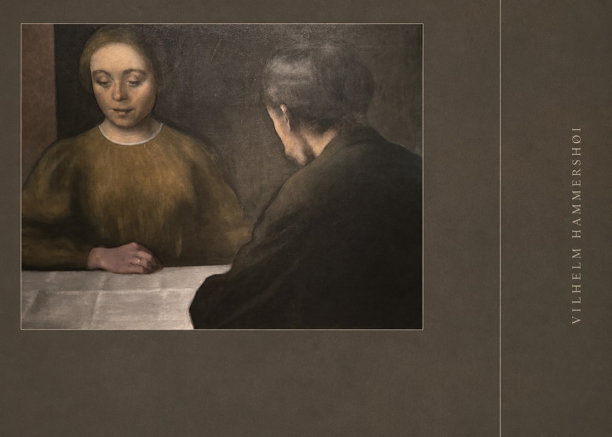 Vilhelm Hammershøi A Conversation No2 - Affiche