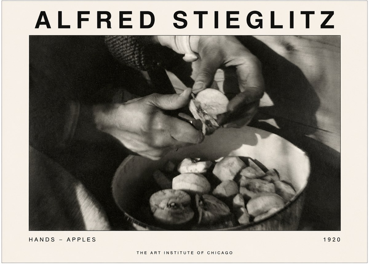 Alfred Stieglitz Hands - Apples No1 - Affiche