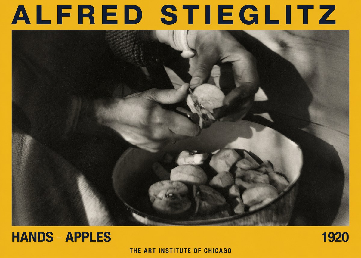 Alfred Stieglitz Hands - Apples No2 - Affiche