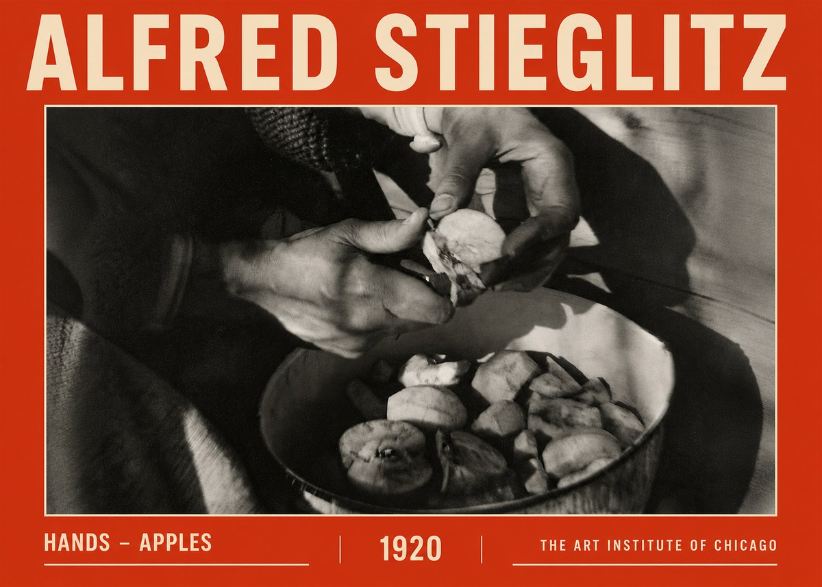 Alfred Stieglitz Hands - Apples No5 - Affiche