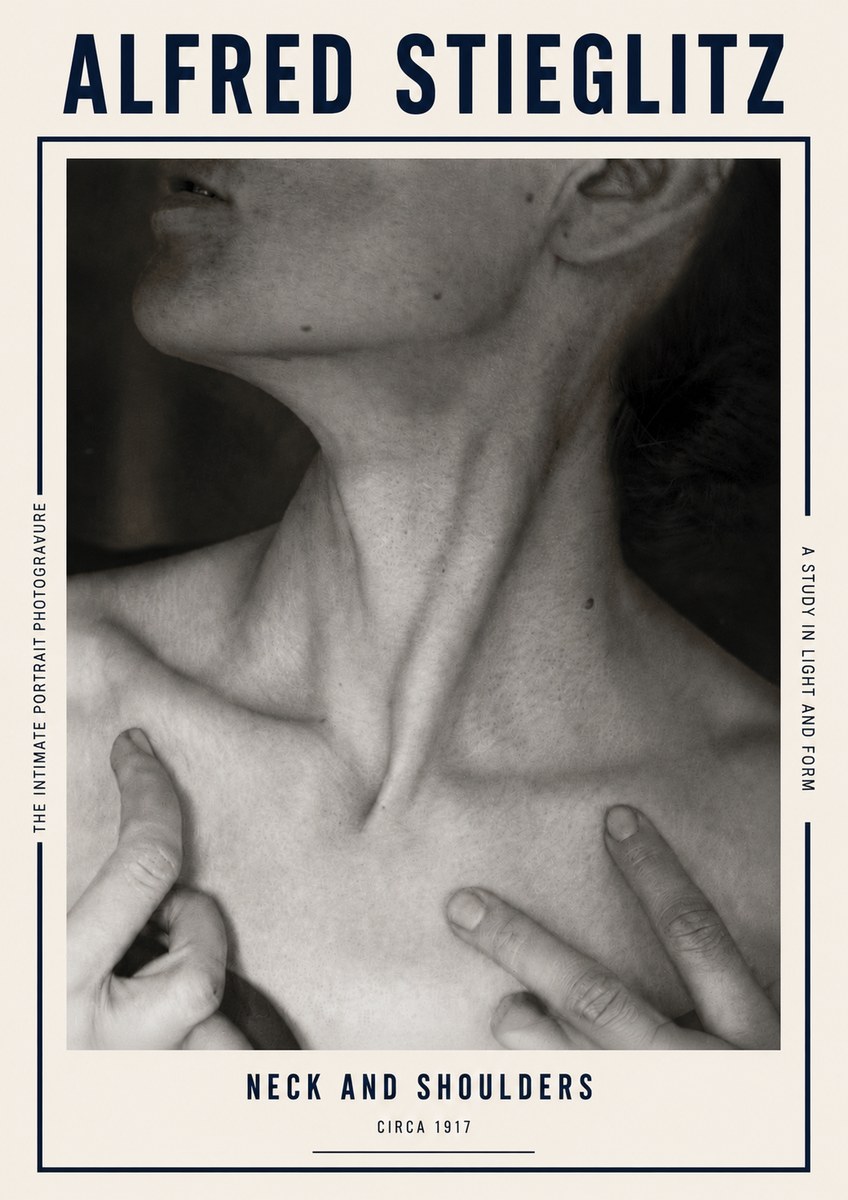 Alfred Stieglitz Neck and Shoulders No5 - Affiche