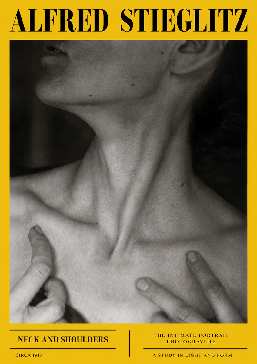 Alfred Stieglitz Neck and Shoulders No6 - Affiche