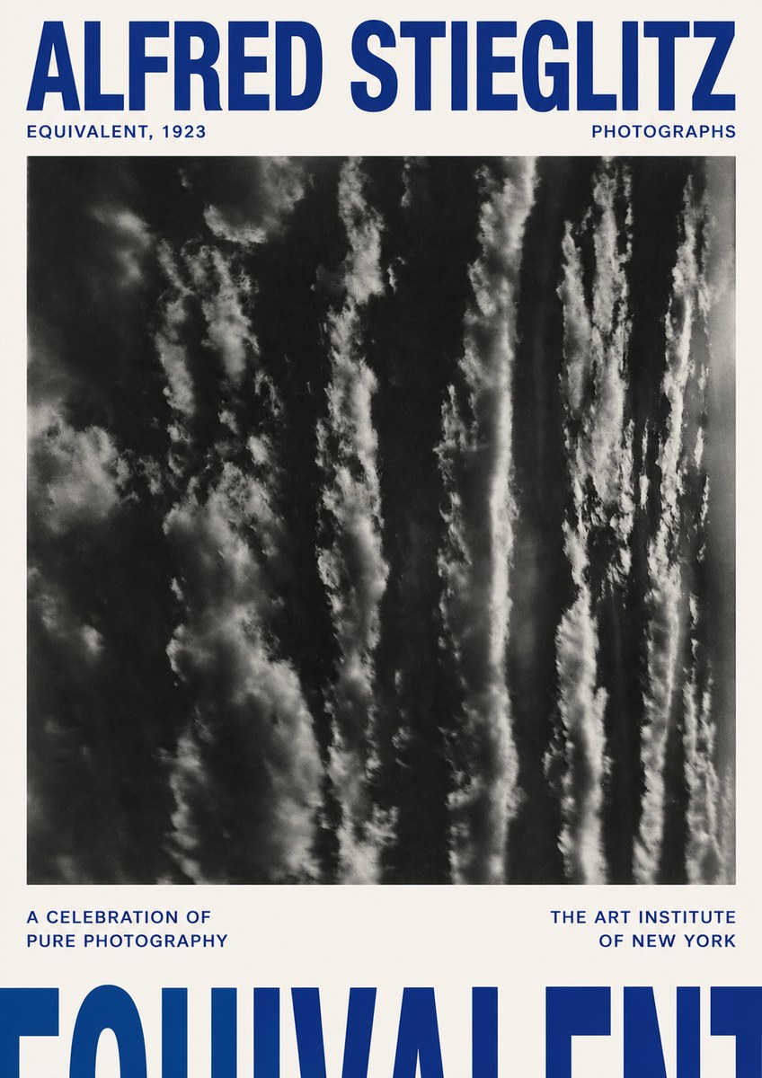 Alfred Stieglitz Equivalent I No4 - Affiche