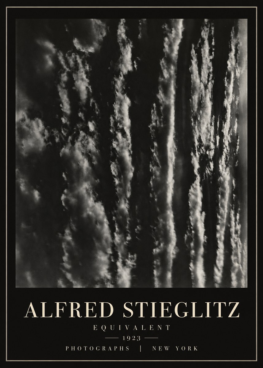 Alfred Stieglitz Equivalent I No6 - Affiche