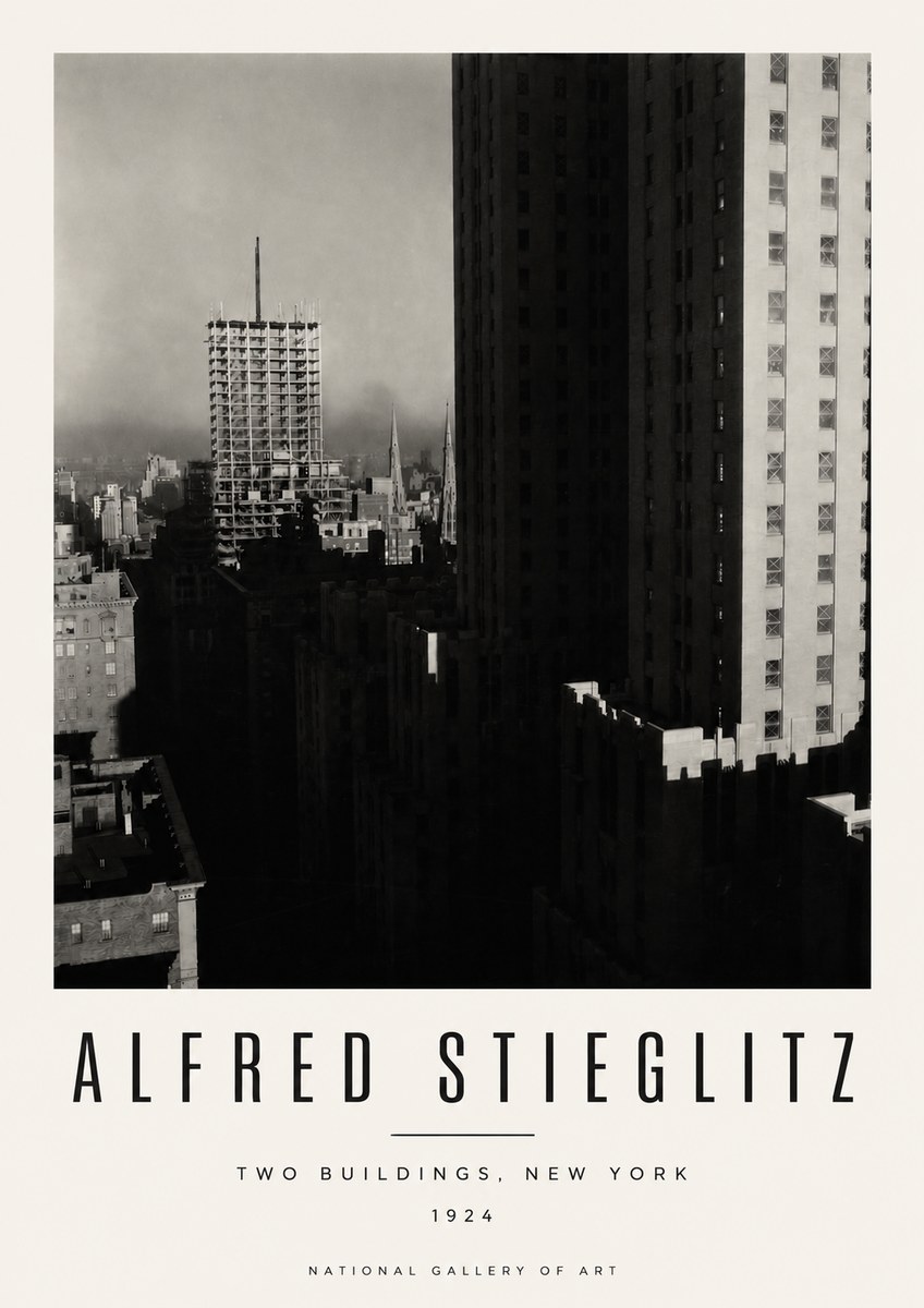 Alfred Stieglitz Two Buildings, New York No4 - Affiche