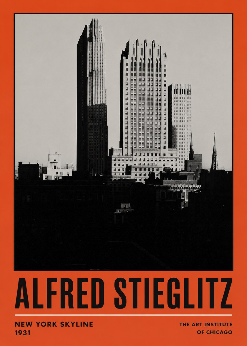 Alfred Stieglitz New York Skyline No2 - Affiche