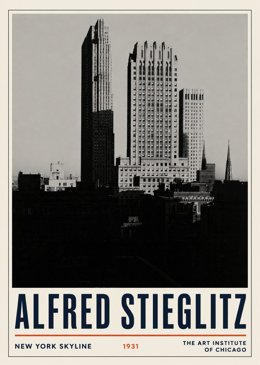 Alfred Stieglitz New York Skyline No3 - Affiche