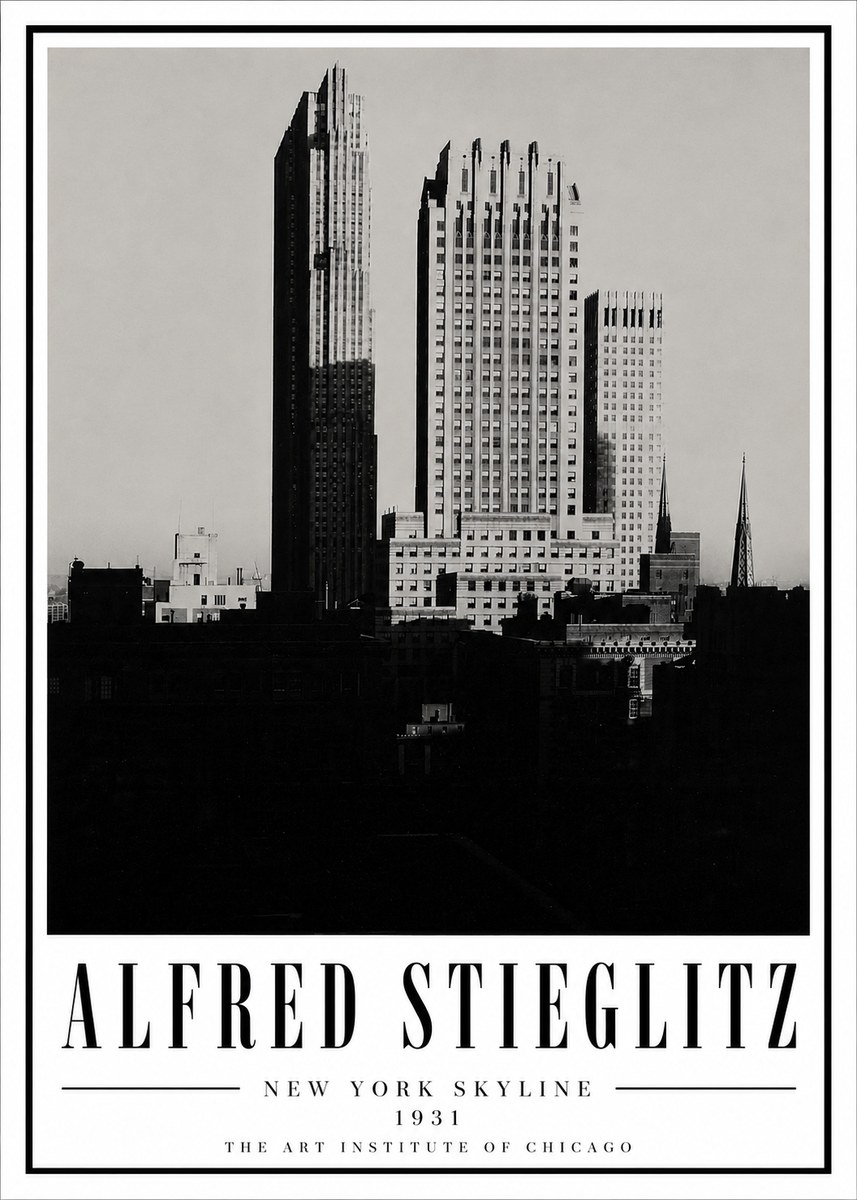 Alfred Stieglitz New York Skyline No5 - Affiche