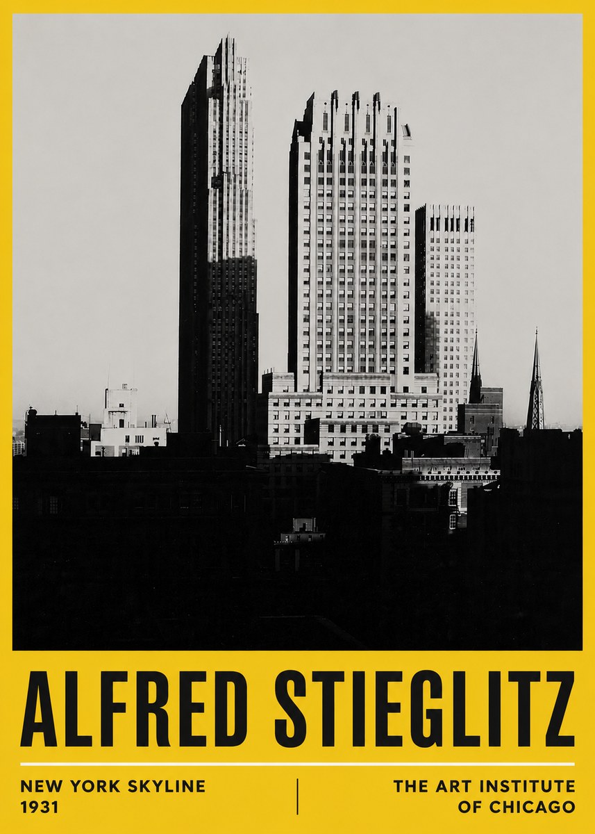 Alfred Stieglitz New York Skyline No6 - Affiche
