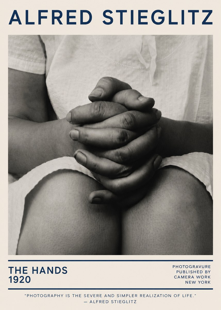 Alfred Stieglitz The Hands No5 - Affiche