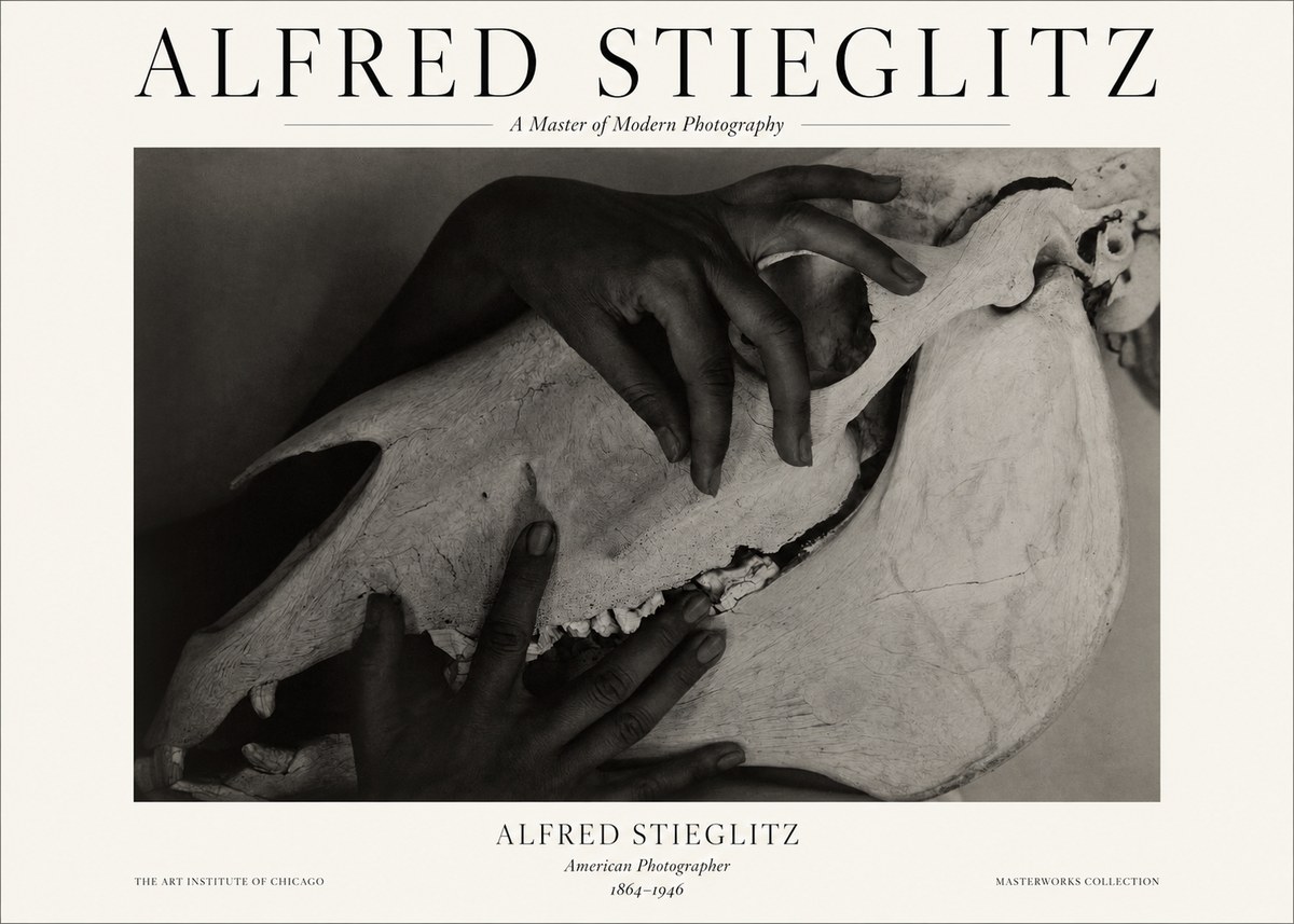 Alfred Stieglitz Georgia O'keeffe - Hands and Skull No1 - Affiche