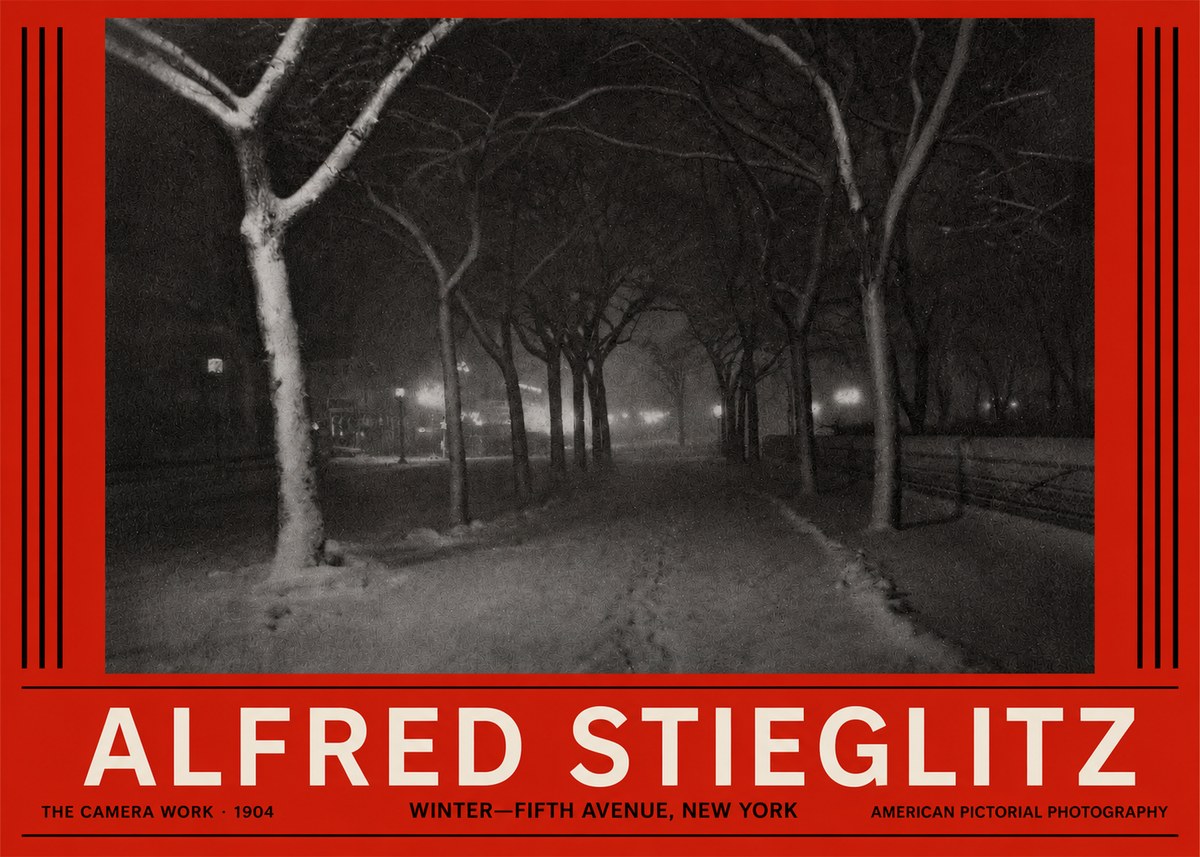 Alfred Stieglitz Winter—fifth Avenue, New York No2 - Affiche