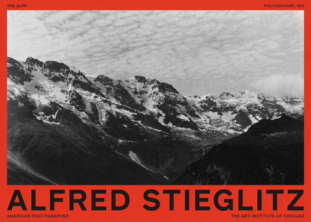 Alfred Stieglitz The Alps No2 - Affiche