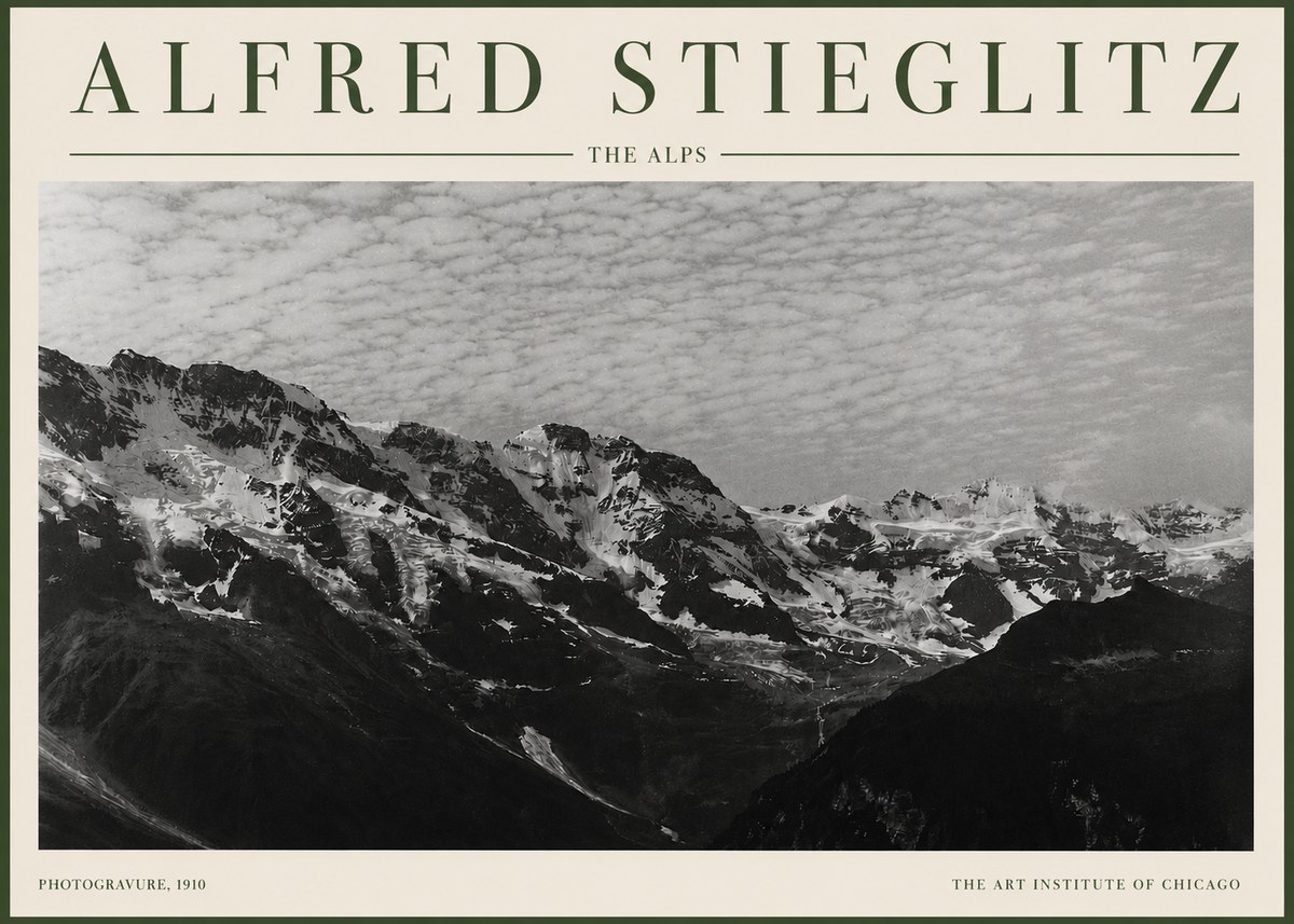 Alfred Stieglitz The Alps No3 - Affiche